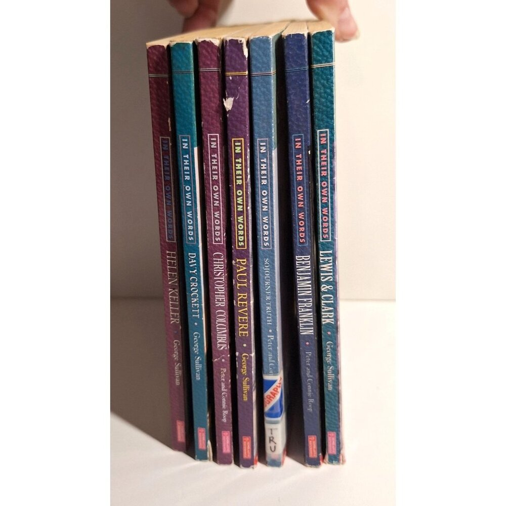 In Their Own Words Biographies Scholastic 7 Chapter Book Lot Revere Franklin - Picture 10 of 10